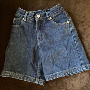 Vintage Cotton Denim Shorts